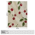 thumbnail image 4 of JRXY Cherry Kids on a cute white fruit cartoon blanket with a red Cherries pattern White, 4 of 6