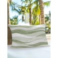 thumbnail image 4 of Outdoor Pillows Waterproof, Light Sage Green Ombre Throw Pillows with Inserts Included, Modern Moire Abstract Art Aesthetics Indoor Outdoor Decorative Lumbar Pillow for Bed/Couch/Patio 12"x20", 1Pcs, 4 of 8