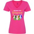 thumbnail image 3 of Inktastic Guinea Pig Whisperer Women's V-Neck T-Shirt, 3 of 5