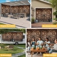 thumbnail image 6 of Retro Brown Door Garage Door Cover Banner 7 x 8 FT, Country Vintage Wooden Door Garage Door Curtains Backdrop with Grommets for Indoor Outdoor Wall Party Porch Yard Decorations Background, 6 of 9