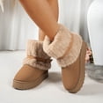 thumbnail image 6 of Women's Snow Boots Winter Fur Lined Ankle Boots Pull On Comfortable Walking Shoes Outdoor Cold Snowy Warm Winter Thick-Soled Boots, 6 of 9