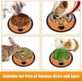 thumbnail image 3 of 2 Pack/ 3 Pack Cat Bowls Non-Slip Stainless Steel Small Cat Food Bowls, Unbreakable Thicken Cat Feeder 7 Oz Cat Dishes Suitable for Indoor Small Pets Removable Rubber Base, Easily Clean Lovely Color, 3 of 7