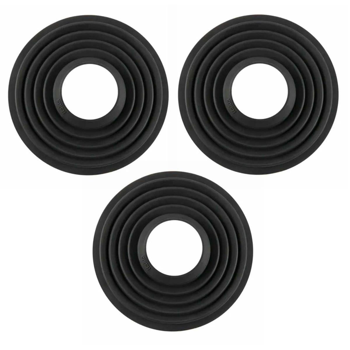 Haida Silicone Lens Hood for 50 to 70mm Diameter Lens, Black, 3-Pack