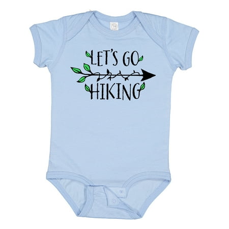 

Inktastic Let s Go Hiking- Arrow and Leaves Boys or Girls Baby Bodysuit