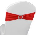thumbnail image 5 of 1 pieza de fajas de LICRA para silla, lazos elásticos para silla, fajas, funda para silla con hebilla para fiestas, ceremonias, eventos, cumpleaños, recepción, banquetes, decoraciones de bod, 5 of 5