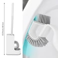 thumbnail image 6 of Toilet Bowl Brush and Holder, Toilet Brush Anti Grip Handle,Silicone Bristles,Toilet Scrubber for Bathroom,Toilet, 6 of 8