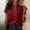 Wine, variant on QUNYINEY Green Womens Summer T Shirts Cute Short Sleeve Tops Casual Pullover Loose Fit Mock Neck Shirts