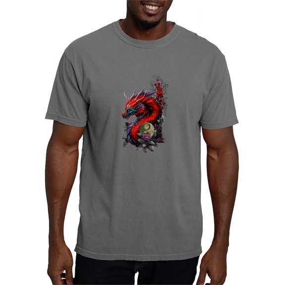 CafePress - Wonderful Chinese Dragon T Shirt - Mens Comfort Colors Shirt