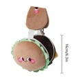 thumbnail image 3 of Cartoon Hamburger U-Shaped Neck Pillow & Eye Mask Set, Travel Portable Airplane Two-In-One Travel Pillow for Kids Adults, Soft Plush Silk Cozy Nap Airplane Neck Pillow Gift, 3 of 3