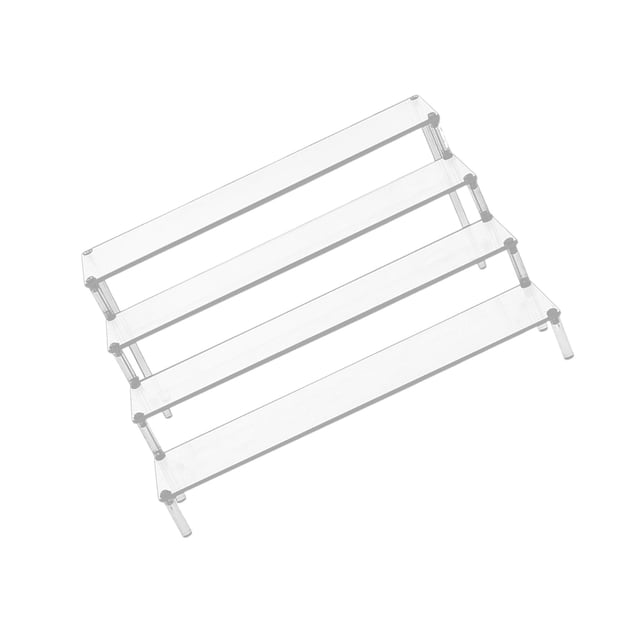 maskred Contemporary Acrylic Display Riser Stand Fashionable Perfume Cosmetics Holder for Decoration Clear 39.5x34.5x20cm 1Set