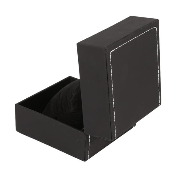 Watch Case, PU Leather Leather Watch Gift Case, Black For Home Watch