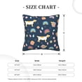 thumbnail image 4 of Square Throw Pillow Covers with Core, Cartoon Dog Blue Background Pillows for Sofa Beds, 18" x 18" Multicolor, 4 of 9