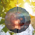 thumbnail image 3 of Vibrant Metal Hanging Wind Spinners & Chimes - Artistic Circular Patterns for Yard & Garden Decor Reflective & Colorful Design, 3 of 6