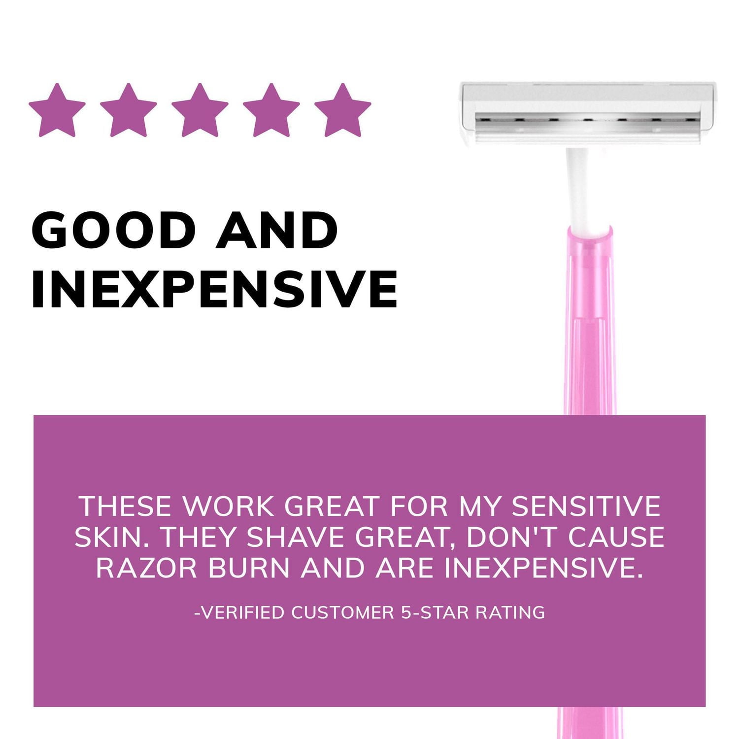 BIC Silky Touch Women's Disposable Razors, With 2 Blades, Pretty Pastel Razor Handles, 18 Count Value Pack of Shaving Razors