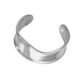thumbnail image 2 of Pulsera irregular, pulsera abierta, pulsera de regalo de graduación para mujer, ancha Color plata, 2 of 9