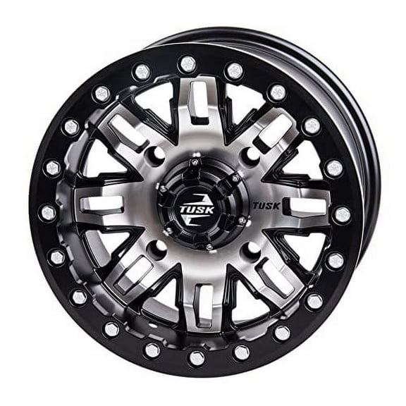 4/156 Tusk Teton Beadlock Wheel 14x7 4.0 3.0 Machined/Black For POLARIS RZR S 900 2015-2020