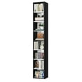 thumbnail image 6 of Homfa 8-Tier Wood Bookcase, 71'' Tall Storage Cube Organizer with Adjustable Shelves, Black White, 6 of 7