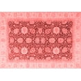 thumbnail image 1 of Ahgly Company Machine Washable Indoor Rectangle Oriental Red Modern Area Rugs, 7' x 9', 1 of 4
