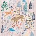 thumbnail image 3 of CHAKMEONE Boho Floral and Animal Print Machine Washable Non-Slip Area Rug in Pink, 3 of 8
