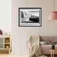 thumbnail image 3 of Historic Framed Print, [Eero Saarinen standing inside model of the Dulles Airport terminal].photo by Bernice Clark., 17-7/8" x 21-7/8", 3 of 9