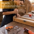 thumbnail image 2 of 100pcs Nut Set Hex Drive Nuts Fasteners 304 Stainless Nuts Replacement Nuts (M 5), 2 of 9