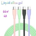 thumbnail image 2 of Ugroud-cable de carga rápida de silicona tipo C a C, USB a C, PD60W, Huawei SCP 66W, protocolo para Huawei, Xiaomi, iPhone 15 Plus Pro Max, 2 of 5