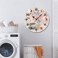 thumbnail image 7 of ZXCXRQFa Coffee Cup Flower Wood Wall Clock Silent Non-Ticking Kitchen Desk Clock Battery Operated Analog Decorative Round Clocks 10 in Garden Home Decor, 7 of 7