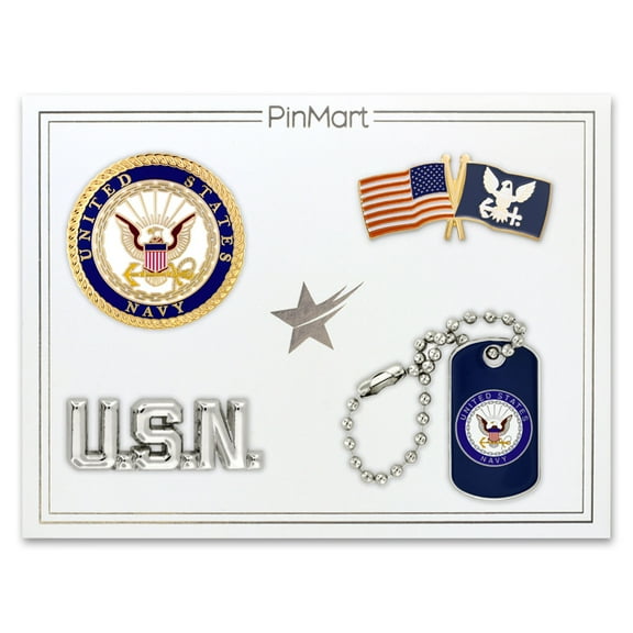 PinMart's Officially Licensed U.S. Navy 4-Pin Set