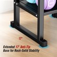 LBT Heavy Duty Adjustable Dumbbell Stand, 600LB Weight Rack for ...