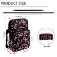 thumbnail image 6 of FUIALDOLG Pink Ribbon Crossbody Bag with Butterfly Floral Pattern, Polyester Zipper Shoulder Bag for Women Girls Outdoor Daily Use, 6 of 7