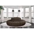 thumbnail image 2 of Meridian Furniture Arc Brown Boucle Fabric Modular Sectional, 2 of 6
