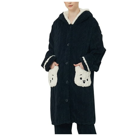 

TAIAOJING Workout Outfits for Women 2 Piece Women Couples Pajamas Set Button Warm Winter Flannel Pajamas Set Long Sleeve Long Pant Set Solid Button Suit
