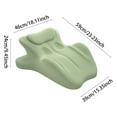 thumbnail image 4 of Couple Pillow Back Cushion, Back Cushion, Wedge Pillow Memory Foam, Posture Support Memory Foam Cushion Leg Wedge for Sitting and Lying Chest and Back, 4 of 8