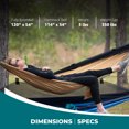thumbnail image 3 of Bliss Hammocks Hammock in a Bag with Mosquito Net and Tree Straps, 350 Lb Cap, Royal Blue, 3 of 16