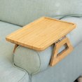 thumbnail image 2 of Portable Sofa Armrest Clip Tray Armrest Tray for Cupcake dark Brown, 2 of 5