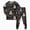Gray, variant on Zuwimk Little Boys Girls Pajamas Set 2 Piece Long Sleeve Halloween Print Top and Pants Pjs Sleepwear Jammies Fall Winter Pj,Y008-Black