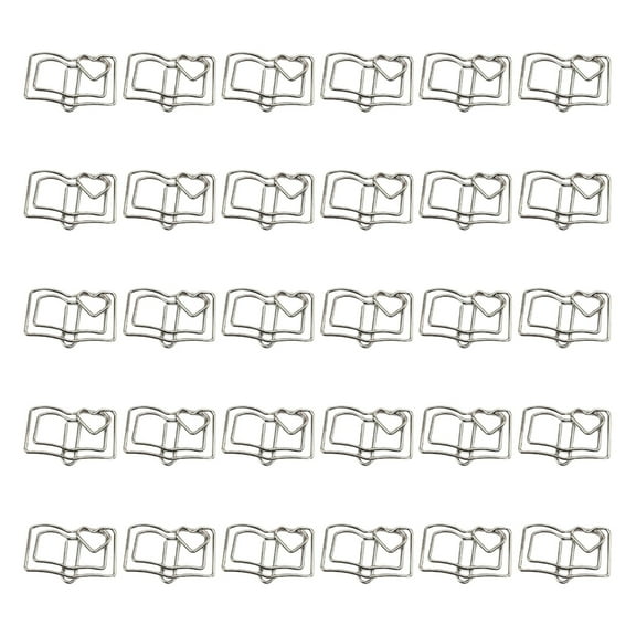 30Pcs Book Paper Clip Small Metal Paper Clamp File Organiser Clip for Office