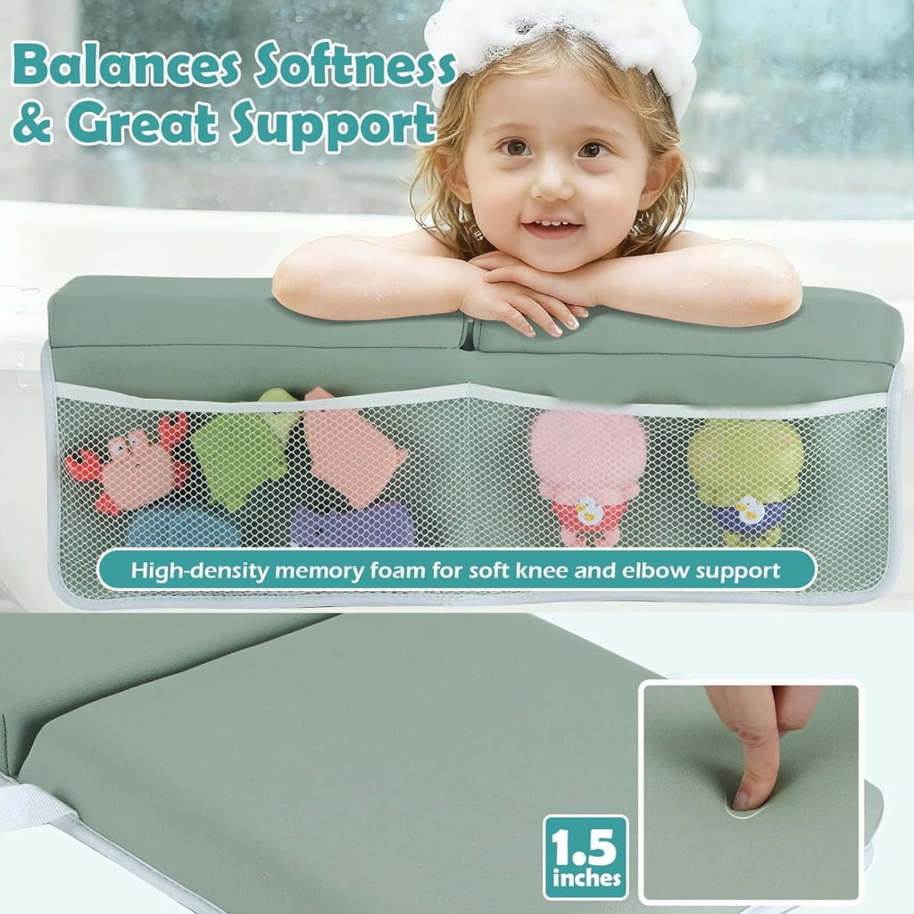 Msioytog Infant Bath Accessories Kits Including Kneeling and Elbow Pad for Comfort
