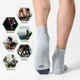thumbnail image 6 of 6 Pairs Athletic Ankle Socks for Men, Cushioned Sports Running Socks, 6 of 7
