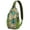 Colorful, variant on Starry Night Sky Sling Backpack, Celestial Planet and Nebula Design, Astronaut and Alien Themed Crossbody Bag for Sci-fi Fans
