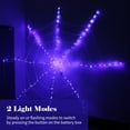 thumbnail image 3 of Luces de tela de araña de Halloween de 12 pies 120LED Luces de tela de araña decorativas moradas Luc TOMSHOO Morado, 3 of 7