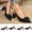 Black, variant on YTCAMLO Slingback Heels for Women Casual Business Office Work Low Block Chunky Heels Comfort Pointed Toe Slip On Pumps