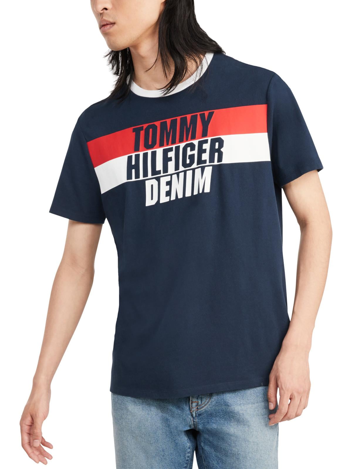 Tommy Hilfiger Denim Mens Crew Neck Graphic T-Shirt 