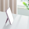 thumbnail image 5 of Makeup Mirror under $5! kkbbma Desktop Foldable Makeup Mirror Simple Portable Princess Mirror Square Makeup Mirror Small Mirror with Stand for Women, 5 of 6
