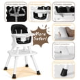 thumbnail image 5 of Richya 8 in 1 Baby High Chair for Babies, Toddler Dining Booster Seat, BPA Free PP Material, Black, 5 of 9