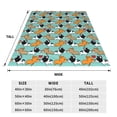 thumbnail image 3 of Cauagu Cute French Bulldog Pattern Flannel Bed Blankets,Fleece Blanket Comfortable Air Conditioning Blanket for Sofa Bed Travel Couch & Living Room -50"x40", 3 of 8