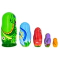 thumbnail image 3 of Set of 5 Dinosaurs Wooden Nesting Dolls 6 Inches, 3 of 4