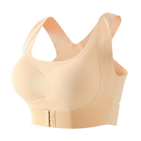 Bra Women Minimizer Wireless Sports No Underwire Push Up Balconette Posture Correcting Large Breasts Smoothing 2024