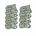thumbnail image 3 of QualitChoice 9Pcs Golf Iron Covers Set Outdoor Sports Wear Resistant Golf Club Headcovers Orange Gray 14x10cm, 3 of 5