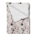 thumbnail image 2 of Easter Bunny Soft Flannel Fleece Throw Blanket, Cartoon Bunnies Hand Drawn Nursery Themed Stars, Cozy Plush for Indoor and Outdoor Use, 50" x 60", Rose Charcoal Grey, by Ambesonne, 2 of 5